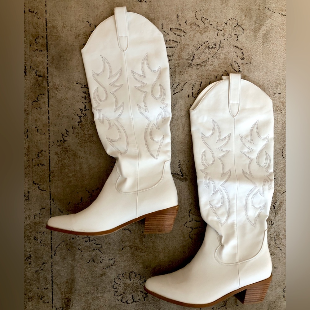 White Cowboy Boots